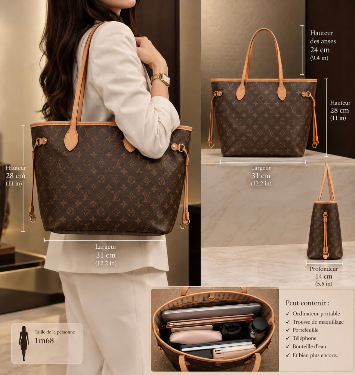 LOUIS VUITTON NEVERFUL RIVÈRSIBLE 5